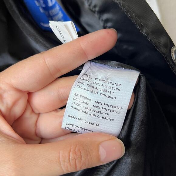 Rare Starter Toronto Raptors Black Red White Satin Varsity Jacket Size L - Picture 5 of 6